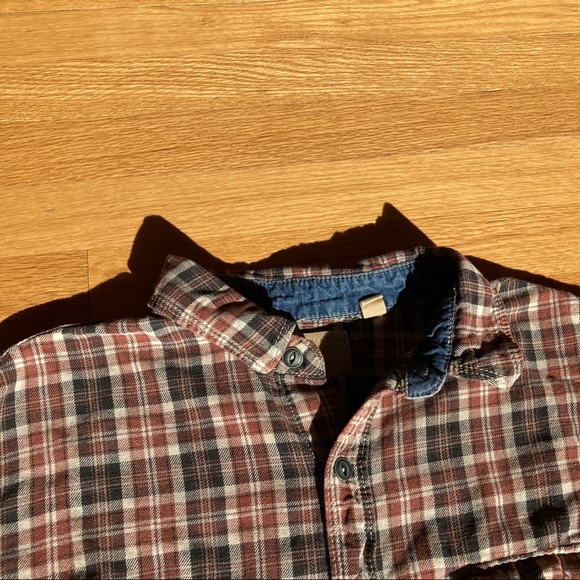Vintage Checkered Plaid Long Sleeve Button Down Shirt - Picture 6 of 9